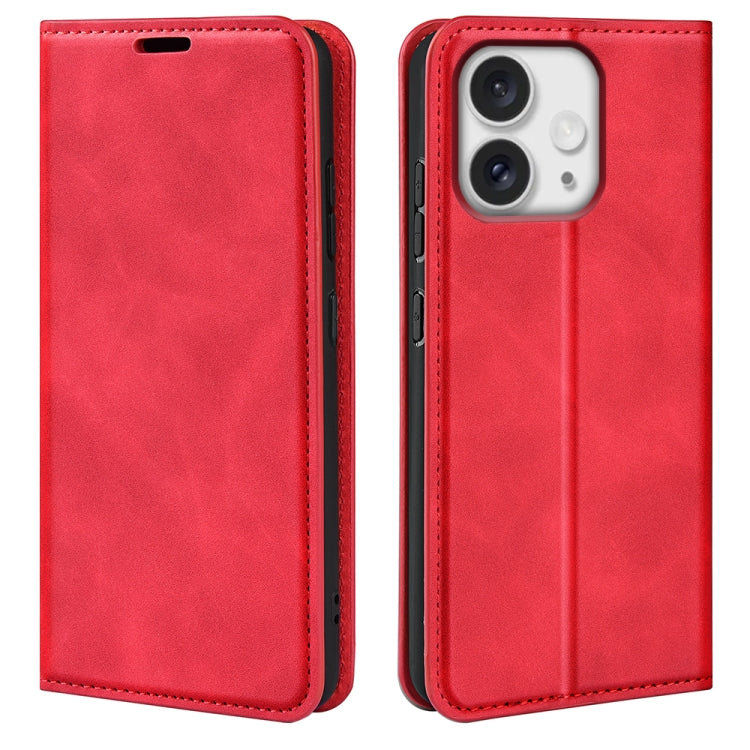 Retro-skin  Magnetic Suction Leather Phone Case, iPhone 16e, For iPhone 15 Pro Max, For iPhone 15 Pro, For iPhone 15 Plus