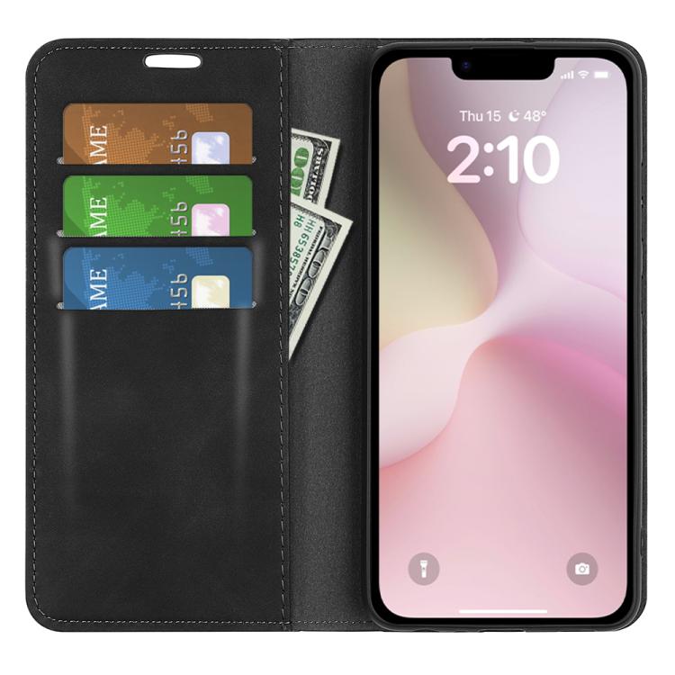 Retro-skin  Magnetic Suction Leather Phone Case, iPhone 16e, For iPhone 15 Pro Max, For iPhone 15 Pro, For iPhone 15 Plus