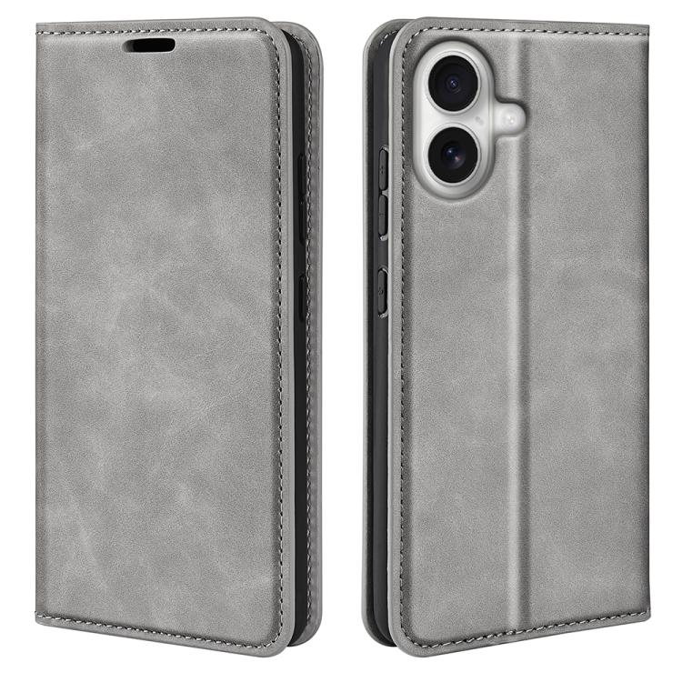 Retro-skin  Magnetic Suction Leather Phone Case, For iPhone 16 Pro Max, For iPhone 16 Pro, For iPhone 16 Plus, For iPhone 16