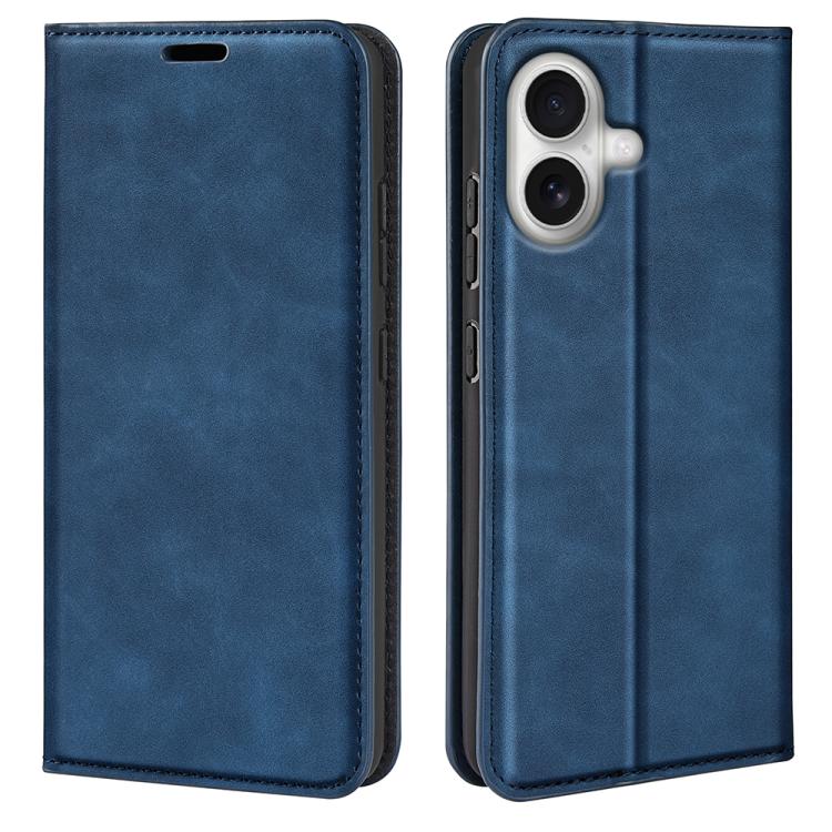 Retro-skin  Magnetic Suction Leather Phone Case, For iPhone 16 Pro Max, For iPhone 16 Pro, For iPhone 16 Plus, For iPhone 16