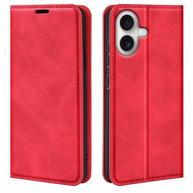 Retro-skin  Magnetic Suction Leather Phone Case, For iPhone 16 Pro Max, For iPhone 16 Pro, For iPhone 16 Plus, For iPhone 16
