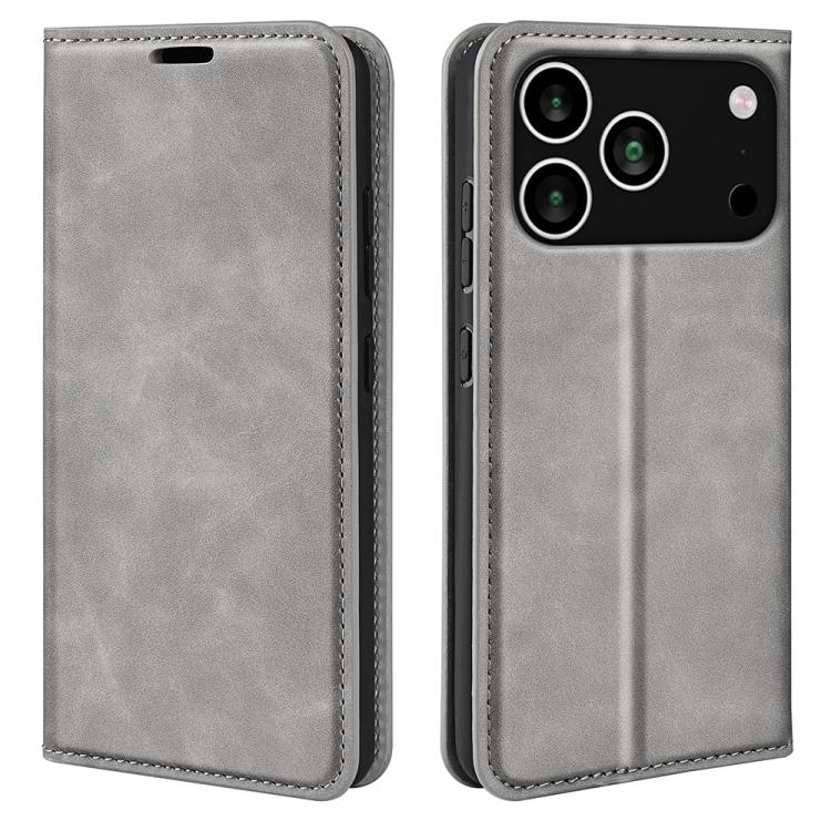Retro-skin  Magnetic Suction Leather Phone Case, For iPhone 16 Pro Max, For iPhone 16 Pro, For iPhone 16 Plus, For iPhone 16