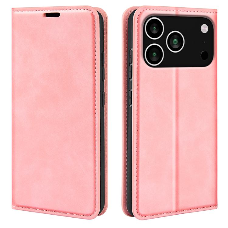 Retro-skin  Magnetic Suction Leather Phone Case, For iPhone 16 Pro Max, For iPhone 16 Pro, For iPhone 16 Plus, For iPhone 16