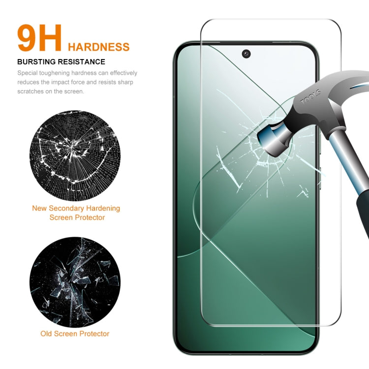 5pcs ENKAY Hat-Prince 0.26mm 9H 2.5D High Aluminum-silicon Tempered Glass Film, For Xiaomi 14, For Xiaomi Redmi 12, For Redmi 13C, For Redmi K70 / K70 Pro / K70E