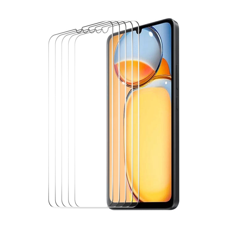 5pcs ENKAY Hat-Prince 0.26mm 9H 2.5D High Aluminum-silicon Tempered Glass Film, For Xiaomi 14, For Xiaomi Redmi 12, For Redmi 13C, For Redmi K70 / K70 Pro / K70E