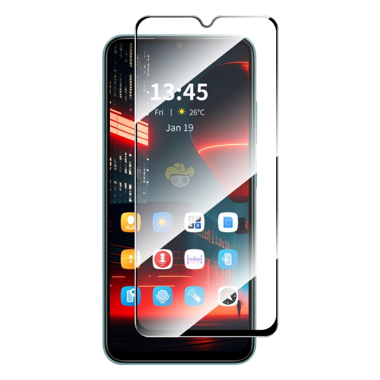 ENKAY Hat-Prince Full Glue High Aluminum-silicon Tempered Glass Film, For Xiaomi Redmi 12 5G Global, For Xiaomi Redmi 12, For Xiaomi Poco C51 4G, For Xiaomi Redmi A1+ 4G / A2+ 4G, For Xiaomi Poco C50 4G