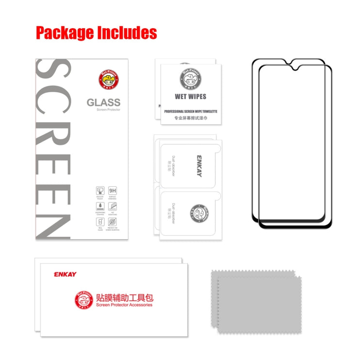 2pcs ENKAY Hat-Prince Full Glue High Aluminum-silicon Tempered Glass Film, For Xiaomi Poco M6 5G, For Xiaomi Redmi 13R 5G, For Redmi K70 / K70 Pro / K70E, For Xiaomi Poco X6 Pro, For Xiaomi Poco X6, For Xiaomi 14, For Redmi Note 13 / Note 13 Pro       ...