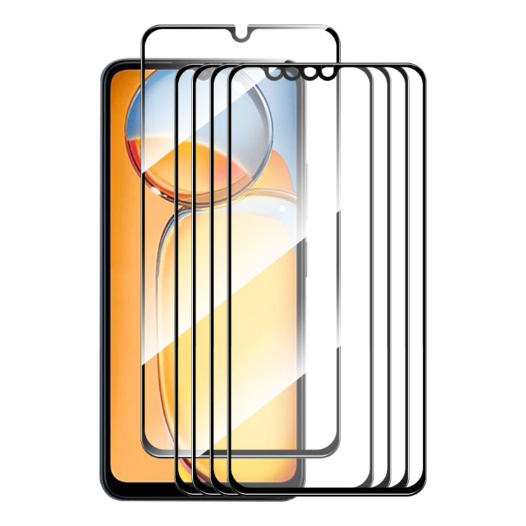 5pcs ENKAY Hat-Prince Full Glue High Aluminum-silicon Tempered Glass Film, For Xiaomi Redmi A3, For Xiaomi Poco M6 5G, For Xiaomi Redmi 13R 5G, For Redmi K70 / K70 Pro / K70E, For Xiaomi Poco X6 Pro, For Xiaomi Poco X6, For Xiaomi 14                   ...