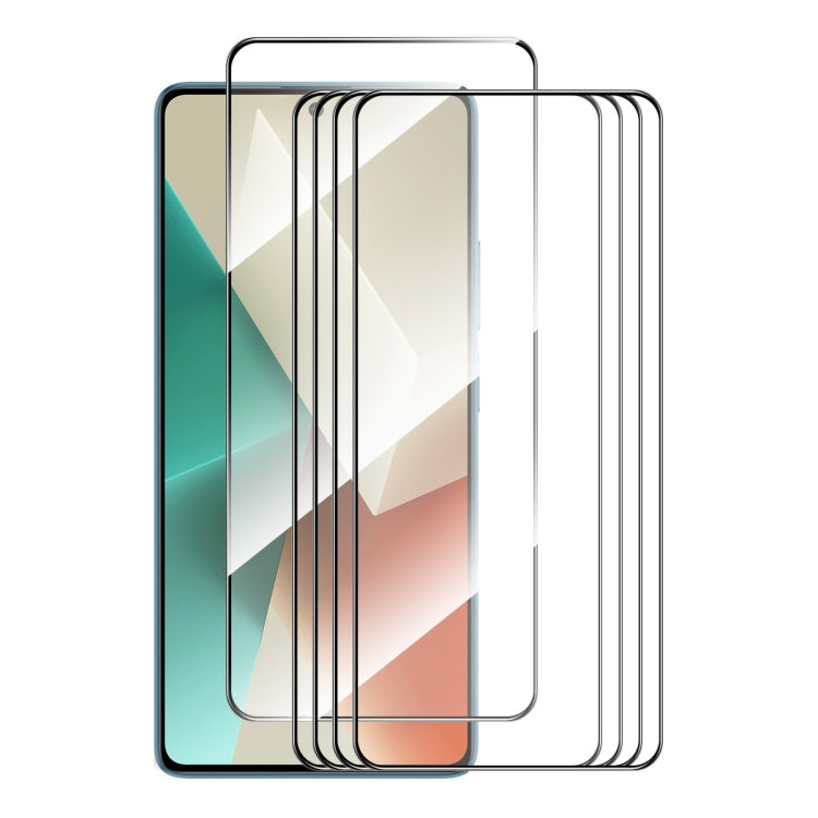 5pcs ENKAY Hat-Prince Full Glue High Aluminum-silicon Tempered Glass Film, For Xiaomi Redmi A3, For Xiaomi Poco M6 5G, For Xiaomi Redmi 13R 5G, For Redmi K70 / K70 Pro / K70E, For Xiaomi Poco X6 Pro, For Xiaomi Poco X6, For Xiaomi 14                   ...
