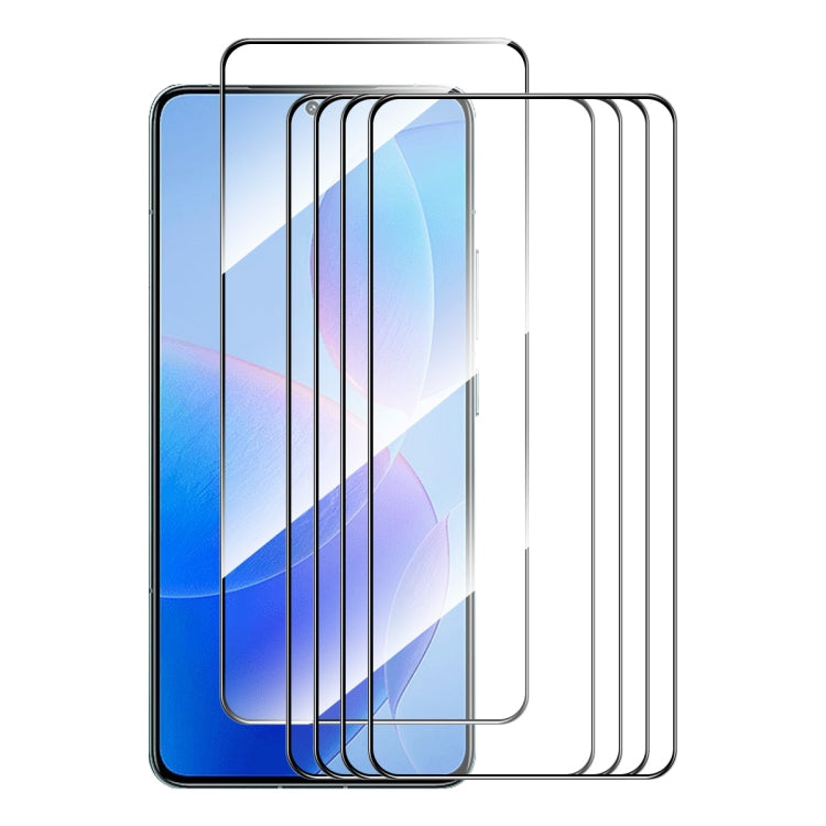 5pcs ENKAY Hat-Prince Full Glue High Aluminum-silicon Tempered Glass Film, For Redmi Note 15 Pro 5G Global 163.6mm, For Redmi 15C Global 171.5mm / Poco C85, For Redmi 13X, For Redmi Note 14S 4G, For Redmi Turbo 4, For Xiaomi Poco X7 Pro                ...