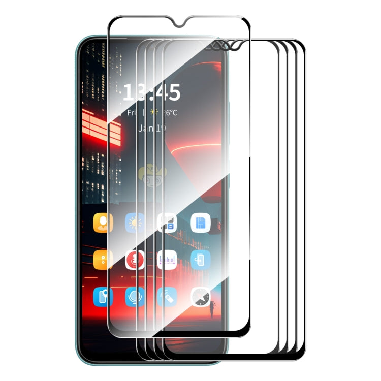 5pcs ENKAY Hat-Prince Full Glue High Aluminum-silicon Tempered Glass Film, For Redmi Note 15 Pro 5G Global 163.6mm, For Redmi 15C Global 171.5mm / Poco C85, For Redmi 13X, For Redmi Note 14S 4G, For Redmi Turbo 4, For Xiaomi Poco X7 Pro                ...