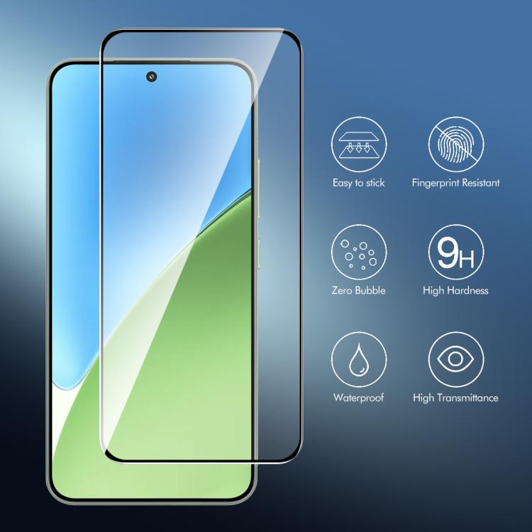 5pcs ENKAY Hat-Prince Full Glue High Aluminum-silicon Tempered Glass Film, For Redmi Note 17 Pro Max Global 163.4mm, For Redmi Note 17 4G / 5G Global 169.7mm, For Redmi 17C 5G, For Xiaomi Poco M8 Power 5G, For Redmi K100 Pro Max / Poco F9 Ultra 5G     ...