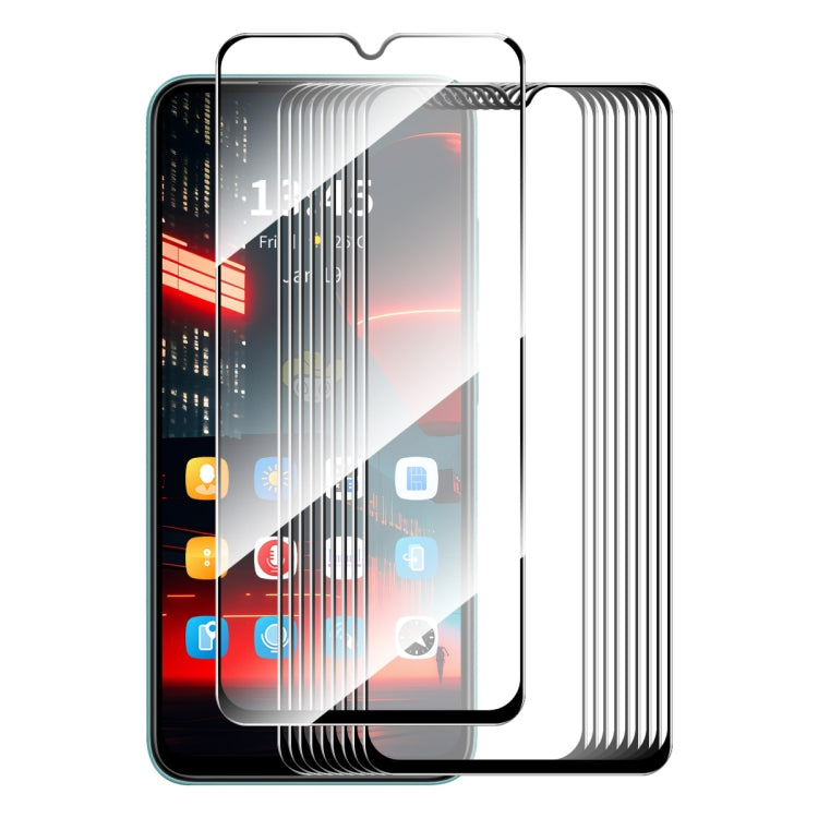 10pcs ENKAY Hat-Prince Full Glue High Aluminum-silicon Tempered Glass Film, For Redmi Note 17 4G / 5G Global 169.7mm, For Xiaomi Poco M8 Power 5G, For Redmi K100 Pro Max / Poco F9 Ultra 5G, For Xiaomi Poco F9 Pro 5G, For Redmi 17 4G / 5G Global 170mm