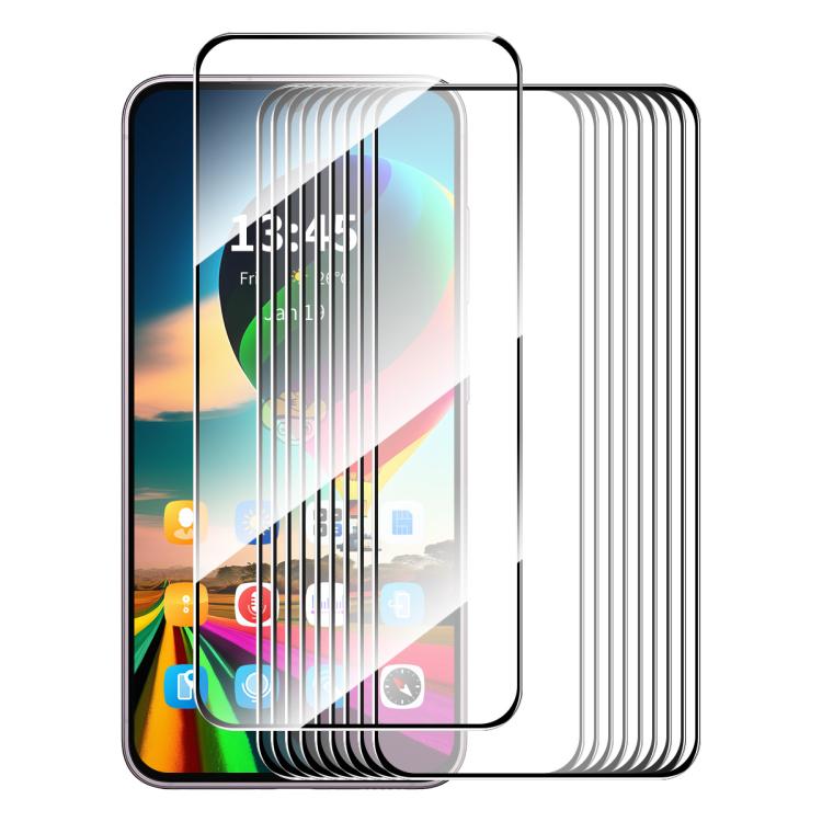 10pcs ENKAY Hat-Prince Full Glue High Aluminum-silicon Tempered Glass Film, For Redmi Note 17 4G / 5G Global 169.7mm, For Xiaomi Poco M8 Power 5G, For Redmi K100 Pro Max / Poco F9 Ultra 5G, For Xiaomi Poco F9 Pro 5G, For Redmi 17 4G / 5G Global 170mm