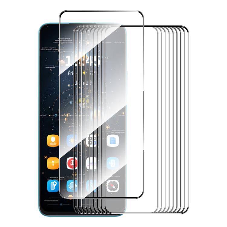 10pcs ENKAY Hat-Prince Full Glue High Aluminum-silicon Tempered Glass Film, For Redmi Note 17 Pro Max Global 163.4mm, For Redmi Note 17 4G / 5G Global 169.7mm, For Redmi 17C 5G, For Xiaomi Poco M8 Power 5G, For Redmi K100 Pro Max / Poco F9 Ultra 5G    ...