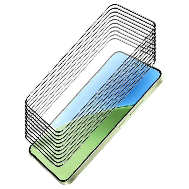 10pcs ENKAY Hat-Prince Full Glue High Aluminum-silicon Tempered Glass Film, For Redmi Note 17 Pro Max Global 163.4mm, For Redmi Note 17 4G / 5G Global 169.7mm, For Redmi 17C 5G, For Xiaomi Poco M8 Power 5G, For Redmi K100 Pro Max / Poco F9 Ultra 5G    ...