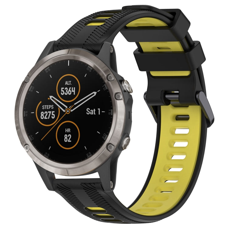 Sports Two-Color Silicone Watch Band, For Garmin Fenix 5, For Garmin Fenix 5 Plus