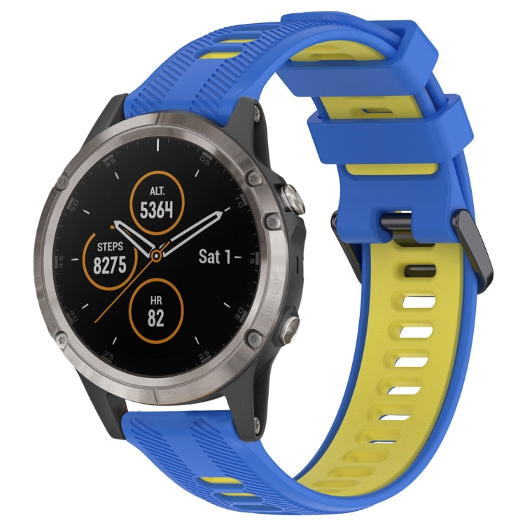 Sports Two-Color Silicone Watch Band, For Garmin Fenix 5, For Garmin Fenix 5 Plus