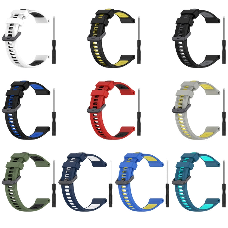 Sports Two-Color Silicone Watch Band, For Garmin Fenix 5, For Garmin Fenix 5 Plus
