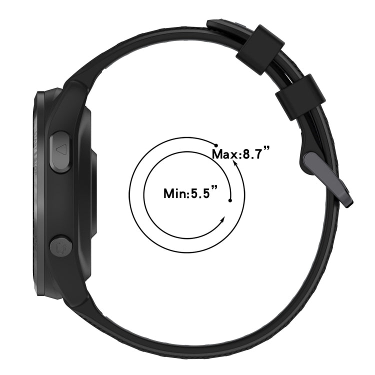 Sports Two-Color Silicone Watch Band, For Garmin Instinct, For Garmin Fenix 6 Solar