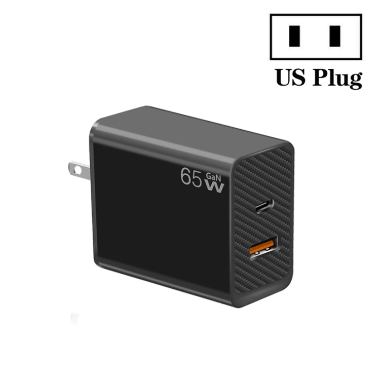 GaN PD48W Type-C PD3.0 + USB3.0 Fast Charger ，US Plug, US Plug