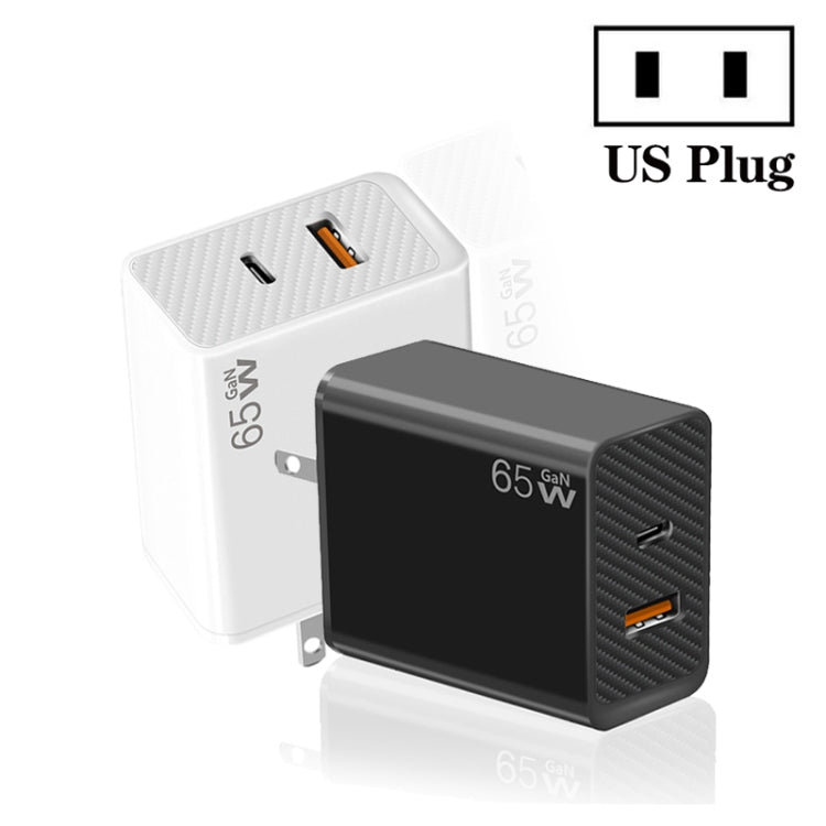 GaN PD48W Type-C PD3.0 + USB3.0 Fast Charger ，US Plug, US Plug