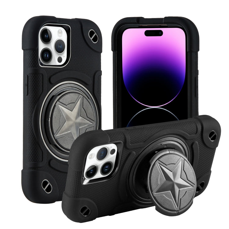 Shield PC Hybrid Silicone Phone Case, For iPhone 14, For iPhone 14 Pro Max