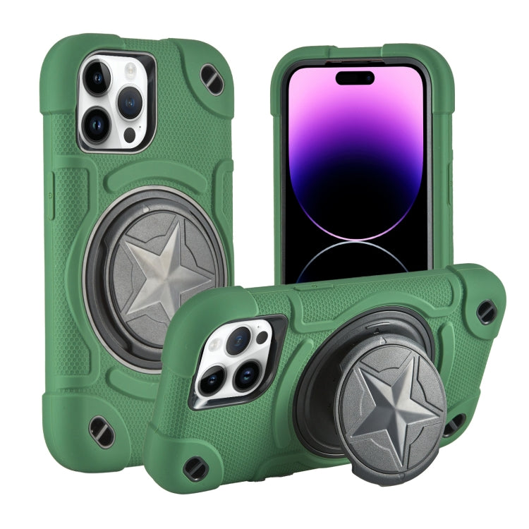 Shield PC Hybrid Silicone Phone Case, For iPhone 14, For iPhone 14 Pro Max
