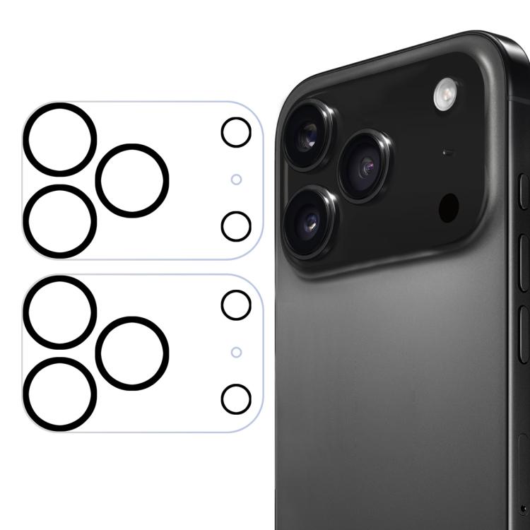 2pcs ENKAY Hat-Prince 9H Rear Camera Lens Tempered Glass Film, For iPhone Duo, For iPhone 18 Pro, For iPhone 18 Pro Max, For iPhone 17 Pro Max, For iPhone 17 Pro, For iPhone 17, For iPhone Air, For iPhone 16 Pro / 16 Pro Max, For iPhone 16 / 16 Plus   ...