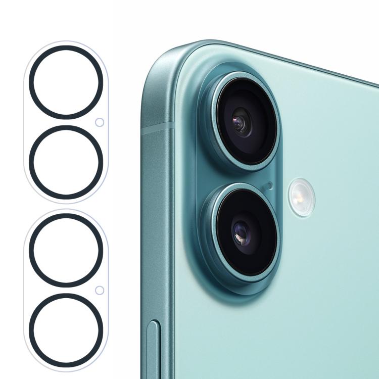 2pcs ENKAY Hat-Prince 9H Rear Camera Lens Tempered Glass Film, For iPhone Duo, For iPhone 18 Pro, For iPhone 18 Pro Max, For iPhone 17 Pro Max, For iPhone 17 Pro, For iPhone 17, For iPhone Air, For iPhone 16 Pro / 16 Pro Max, For iPhone 16 / 16 Plus   ...