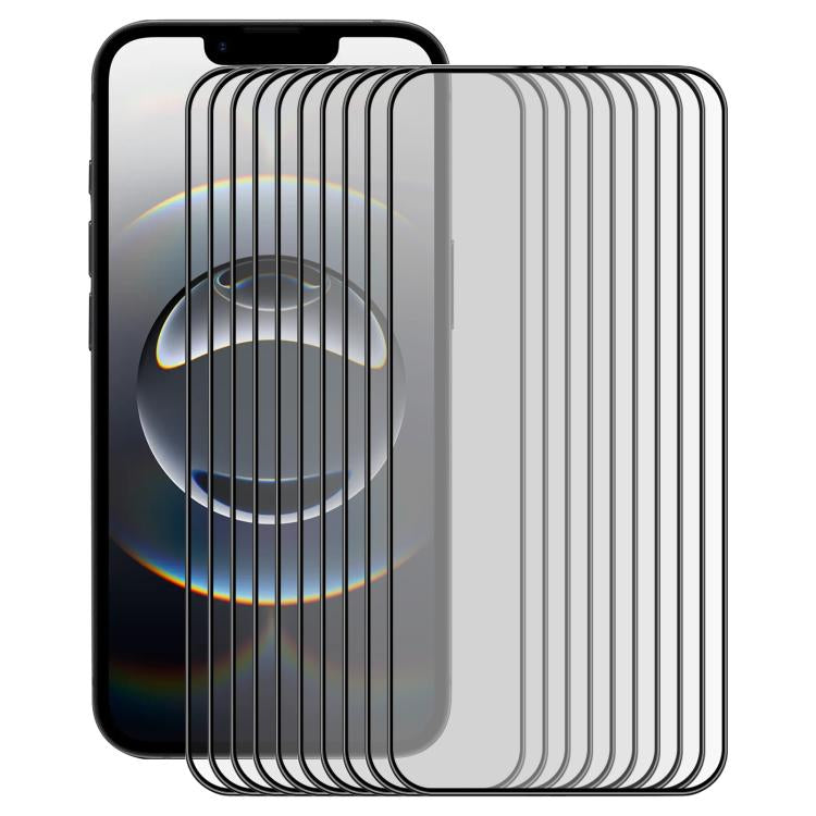 10pcs ENKAY Full Glue High Aluminum-silicon Tempered Glass Film, For iPhone 16 Pro Max, For iPhone 16 Pro, For iPhone 16 Plus, For iPhone 16, iPhone 16e, For iPhone 15 Pro Max, For iPhone 15 Pro, For iPhone 15 Plus, For iPhone 15