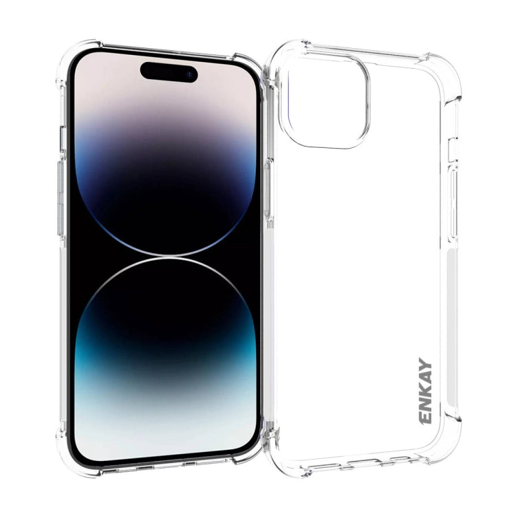 ENKAY Hat-Prince Transparent TPU Shockproof Phone Case, For iPhone 17e / 16e, For iPhone 17 Pro Max, For iPhone 17 Pro, For iPhone 17, For iPhone Air, For iPhone 16 Pro Max, For MagSafe Battery Pack, For iPhone 16 Pro, For iPhone 16 Plus, For iPhone 16...