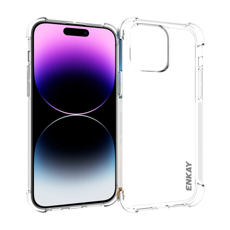 ENKAY Hat-Prince Transparent TPU Shockproof Phone Case, For iPhone 17 Pro Max, For iPhone 17 Pro, For iPhone 17, For iPhone Air, For iPhone 16 Pro Max, For iPhone 16 Pro, For iPhone 16 Plus, For iPhone 16, For iPhone 15 Pro Max, For iPhone 15 Pro      ...