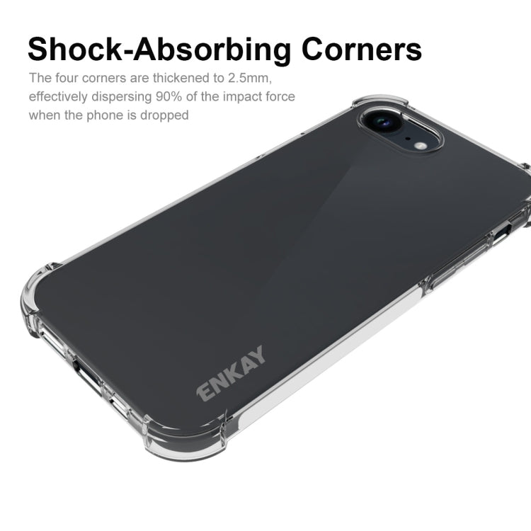 ENKAY Hat-Prince Transparent TPU Shockproof Phone Case, For iPhone 17e / 16e, For iPhone 17 Pro Max, For iPhone 17 Pro, For iPhone 17, For iPhone Air, For iPhone 16 Pro Max, For MagSafe Battery Pack, For iPhone 16 Pro, For iPhone 16 Plus, For iPhone 16...