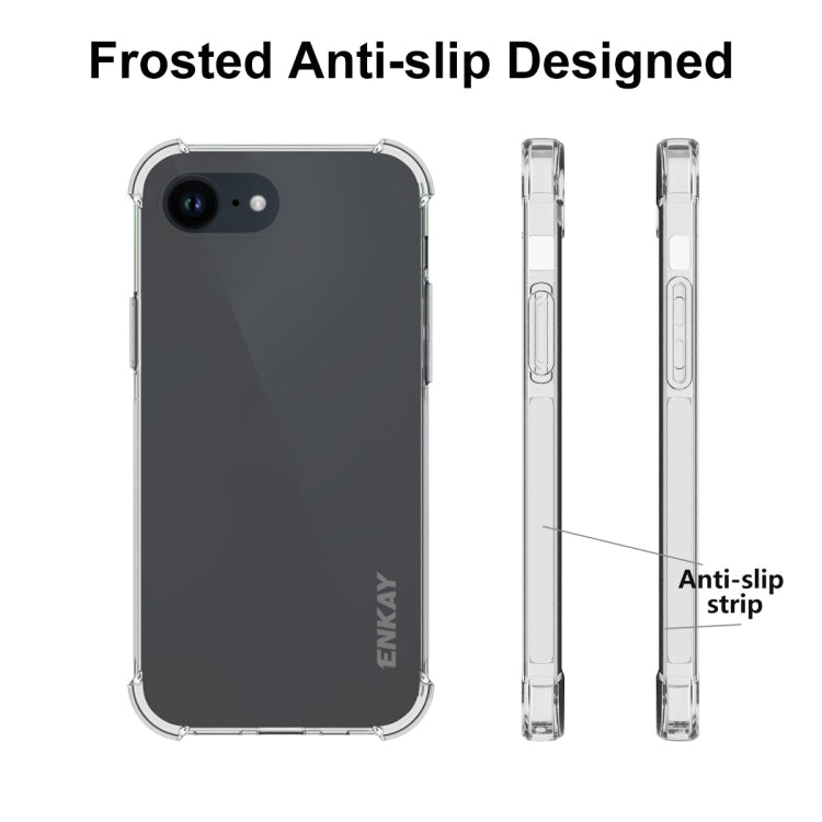 ENKAY Hat-Prince Transparent TPU Shockproof Phone Case, For iPhone 17e / 16e, For iPhone 17 Pro Max, For iPhone 17 Pro, For iPhone 17, For iPhone Air, For iPhone 16 Pro Max, For MagSafe Battery Pack, For iPhone 16 Pro, For iPhone 16 Plus, For iPhone 16...