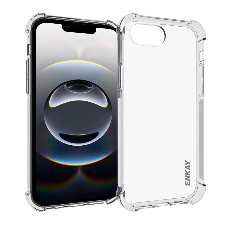 ENKAY Hat-Prince Transparent TPU Shockproof Phone Case, For iPhone 17e / 16e, For iPhone 17 Pro Max, For iPhone 17 Pro, For iPhone 17, For iPhone Air, For iPhone 16 Pro Max, For MagSafe Battery Pack, For iPhone 16 Pro, For iPhone 16 Plus, For iPhone 16...