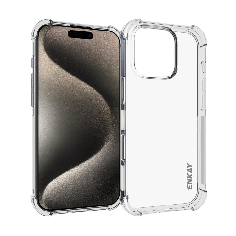 ENKAY Hat-Prince Transparent TPU Shockproof Phone Case, For iPhone 17e / 16e, For iPhone 17 Pro Max, For iPhone 17 Pro, For iPhone 17, For iPhone Air, For iPhone 16 Pro Max, For MagSafe Battery Pack, For iPhone 16 Pro, For iPhone 16 Plus, For iPhone 16...