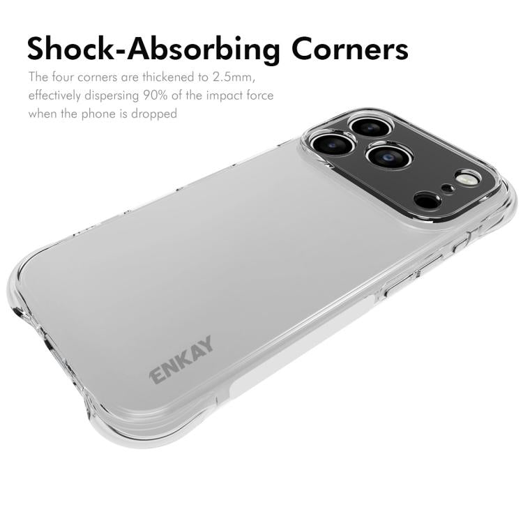 ENKAY Hat-Prince Transparent TPU Shockproof Phone Case, For iPhone 17 Pro Max, For iPhone 17 Pro, For iPhone 17, For iPhone Air, For iPhone 16 Pro Max, For iPhone 16 Pro, For iPhone 16 Plus, For iPhone 16, For iPhone 15 Pro Max, For iPhone 15 Pro      ...
