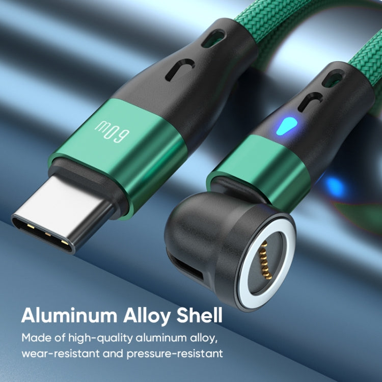 Câble de charge rapide magnétique ENKAY PD60W Type-C vers Type-C / 8 broches, rotation à 540 degrés, 1 m, 2 m