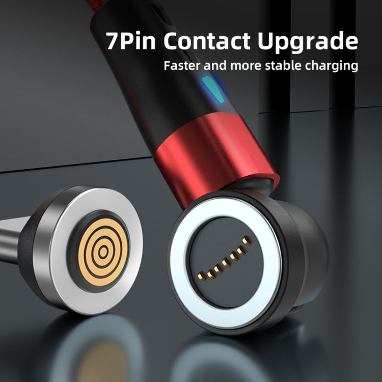 ENKAY 3A USB to Type-C / 8 Pin Magnetic 540 Degrees Rotating Fast Charging Cable, 1m, 2m