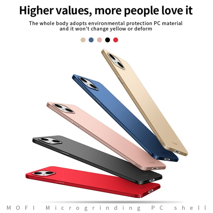 MOFI Frosted PC Ultra-thin Hard Phone Case, For iPhone 15