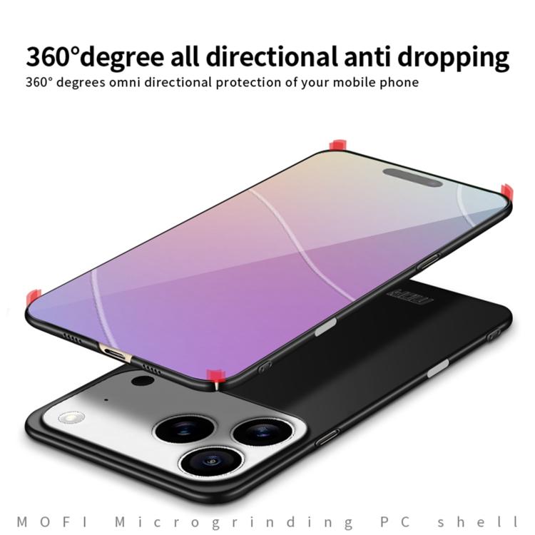 MOFI Frosted PC Ultra-thin Hard Phone Case, For iPhone SE 2024, For iPhone 16 Pro Max, For iPhone 16 Pro, For iPhone 16 Plus
