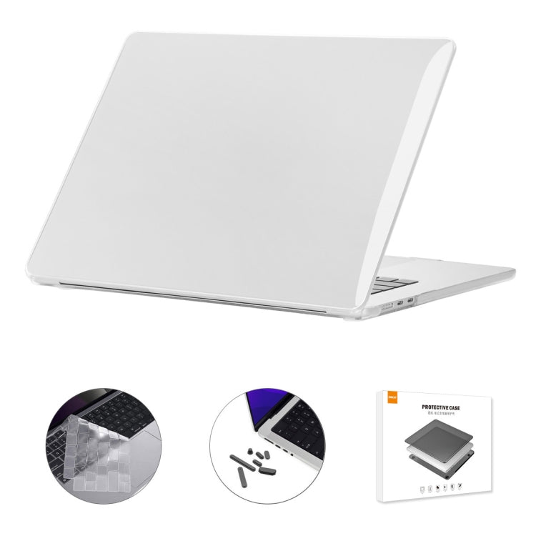 ENKAY US Version 3 in 1 Crystal Protective Case with TPU Keyboard Film & Anti-dust Plugs, For MacBook Air 15.3 A2941 US Version