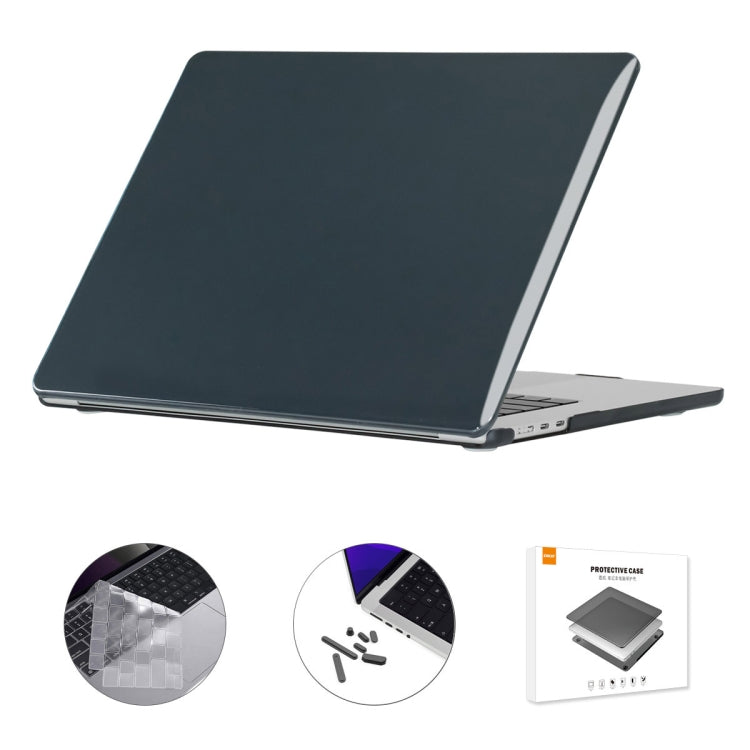 Étui de protection 3 en 1 ENKAY version UE avec film clavier TPU et bouchons anti-poussière, pour MacBook Air 15.3 A2941 version UE