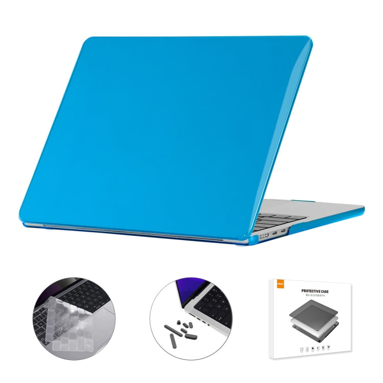 Étui de protection 3 en 1 ENKAY version UE avec film clavier TPU et bouchons anti-poussière, pour MacBook Air 15.3 A2941 version UE