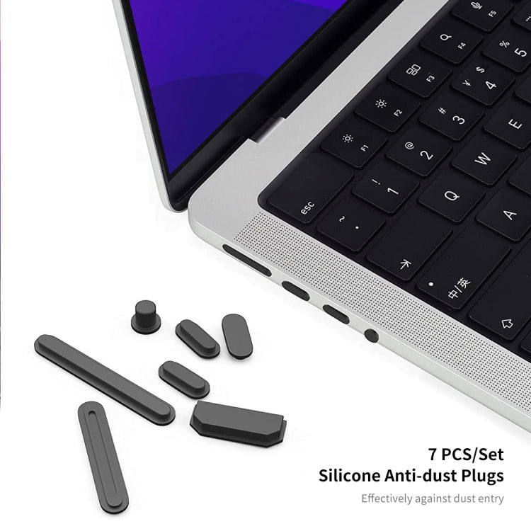 Étui de protection 3 en 1 ENKAY version UE avec film clavier TPU et bouchons anti-poussière, pour MacBook Air 15.3 A2941 version UE