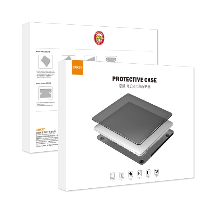 Étui de protection 3 en 1 ENKAY version UE avec film clavier TPU et bouchons anti-poussière, pour MacBook Air 15.3 A2941 version UE