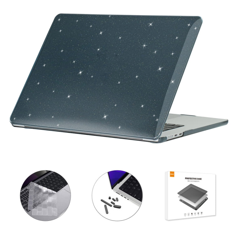 ENKAY US Version 3 in 1 Bling Crystal Protective Case with TPU Keyboard Film & Anti-dust Plugs, For MacBook Air 15.3 A2941 US Version