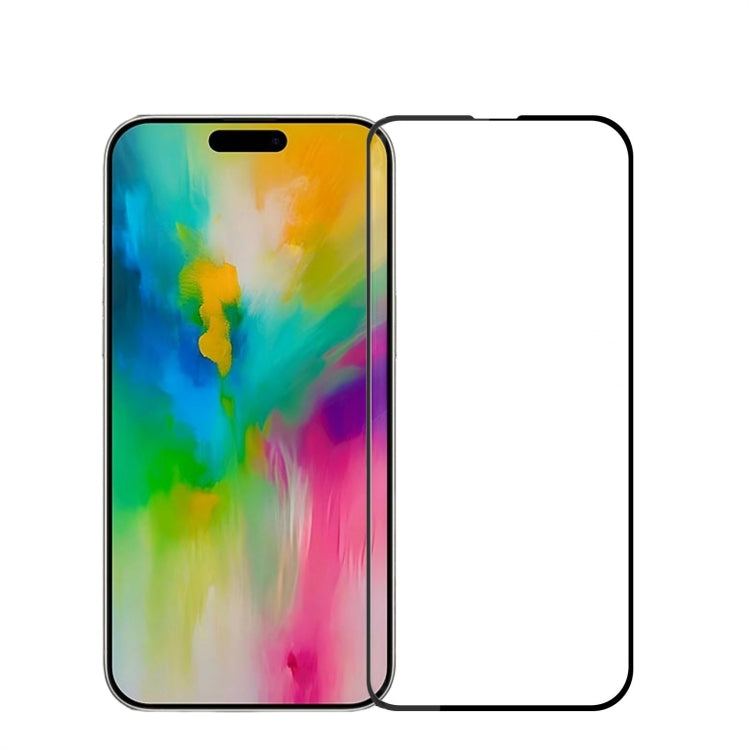 Film en verre trempé plein écran MOFI 9H 2,5D, pour iPhone 16 Pro Max, iPhone 16 Pro, iPhone 16 Plus, iPhone 16, iPhone 16e, iPhone 15 Pro Max, iPhone 15 Pro, iPhone 15 Plus, iPhone 15