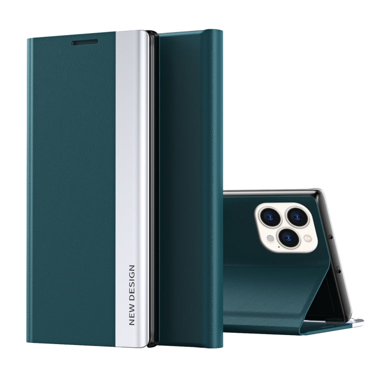 Side Electroplated Adsorption Leather Phone Case, For iPhone 16 Pro, For iPhone 16 Plus, For iPhone 16